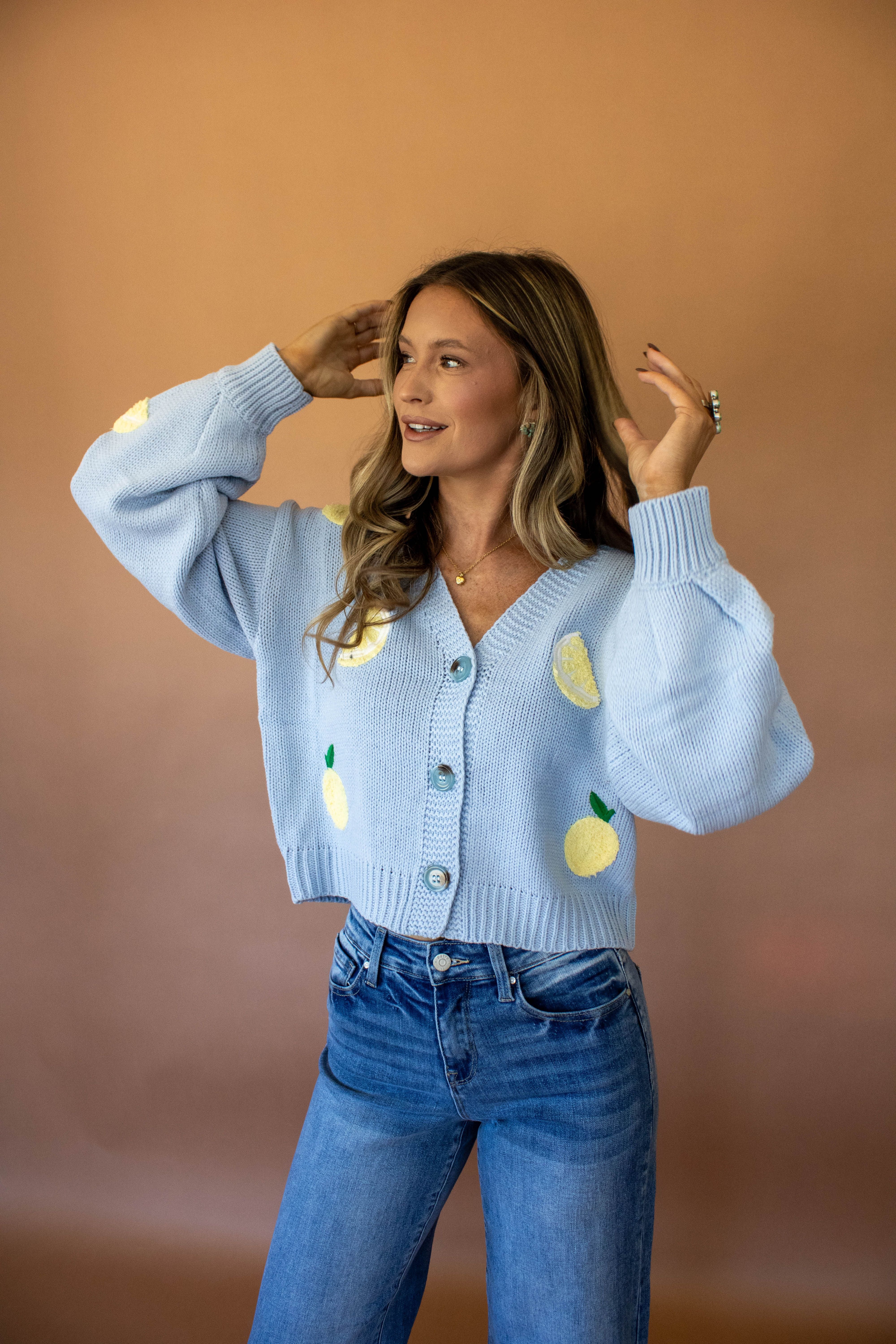 When Life Gives You Lemons Sweater Cardigan