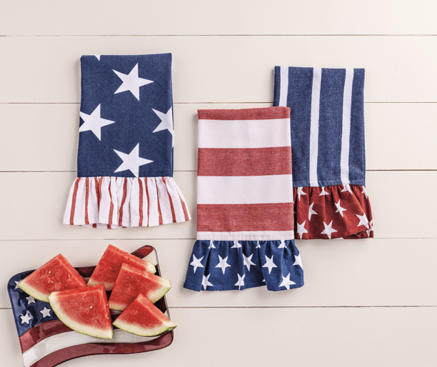 Red Stripe Americana Towel